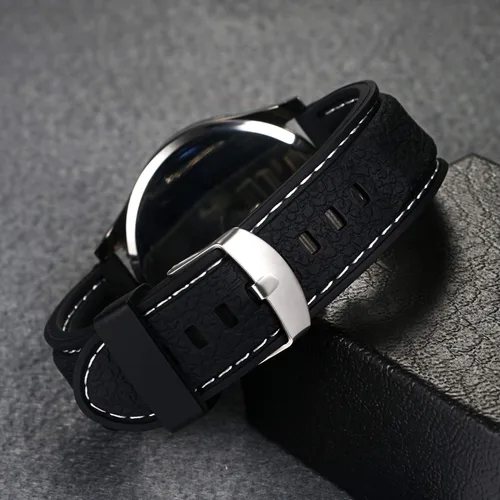 Vista 5 de Avaner Reloj de pulsera analógico de cuarzo para hombre, 2 en 1, con escala romana, encendedor de cigarrillos