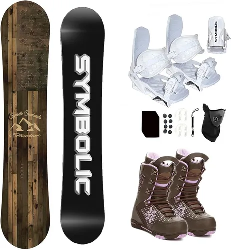 Vista 5 de Symbolic Freedom - Paquete de snowboard y fijaciones y botas para mujer