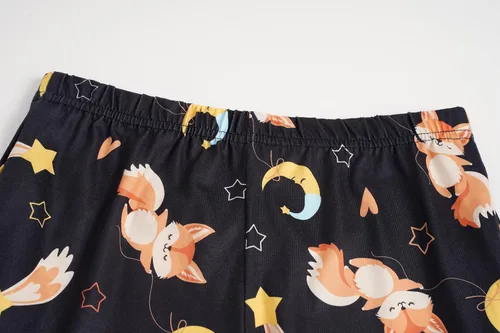 Vista 5 de Hupohoi Conjunto de pijama de conejito para niñas grandes, ropa de dormir de dibujos animados para invierno, diseño de conejo