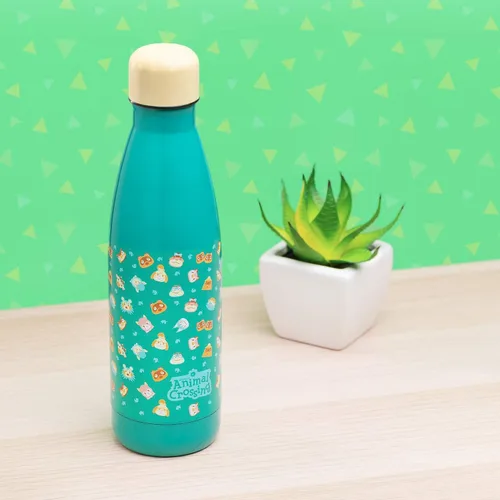 Vista 6 de Paladone Animal Crossing Botella de agua, estándar, multicolor, metal