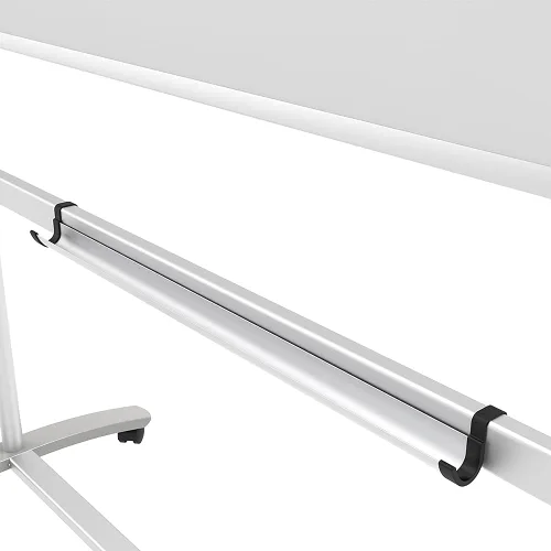 Vista 3 de VIZ-PRO Pizarra magnética móvil de doble cara, 48 x 36 pulgadas, con 12 marcadores