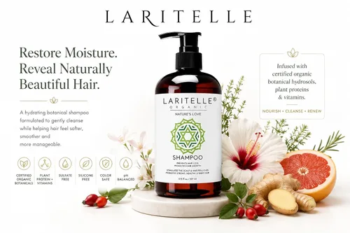 Vista 2 de Laritelle Cuidado orgánico del cabello, Champú