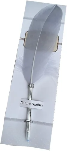 Vista 12 de SpyShop Bolígrafo de plumas, tinta negra, pluma vintage, pluma chapada refinada, bolígrafo para escritura escolar, regalo de boda, bolígrafo de Negro
