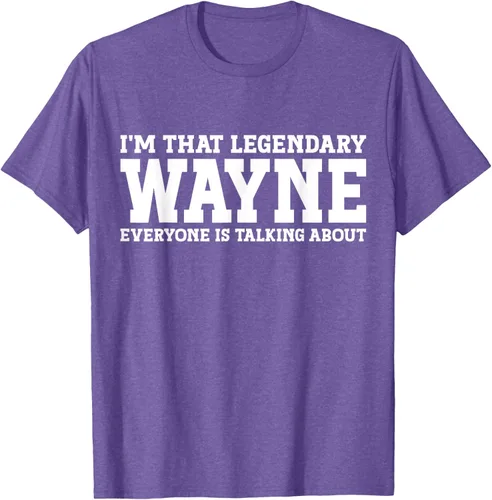Vista 11 de Wayne Personal Name Funny Wayne Camiseta, Negro