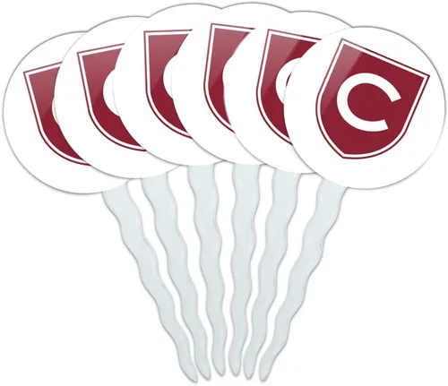Vista 157 de Abilene Christian - Juego de 6 palillos para cupcakes con logotipo secundario