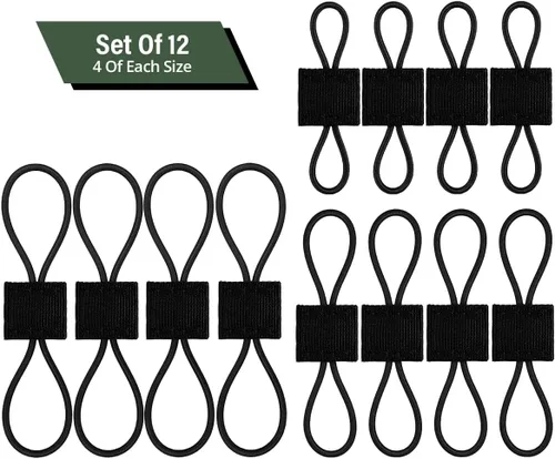 Vista 2 de Cinta elástica de cinchas multiusos para mochilas, accesorios tácticos para mochila MOLLE, equipo táctico EDC