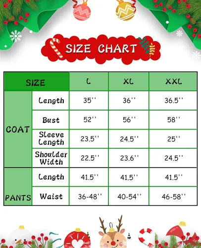 Vista 7 de Koquena Green Santa Claus Costume for Men Halloween Green Monster Costume Outfit 8 Pcs Deluxe Adult Green Santa Suit