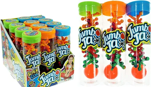 Vista 9 de JA-RU Jumbo Jax Toy Set (paquete de 3) Juego de gatos de goma suave con pelota Juegos clásicos antiguos para niños Juguetes de los años 90
