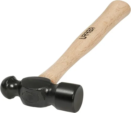 Vista 5 de URREA 1308PN - Martillo de bola de 8 onzas con cabeza forjada y mecanizada y mango ergonómico de roble