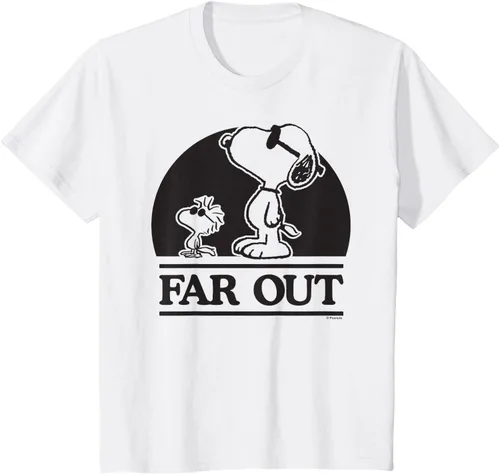 Vista 23 de Peanuts Woodstock 50th Anniversary Far Out Snoopy - Camiseta Blanco