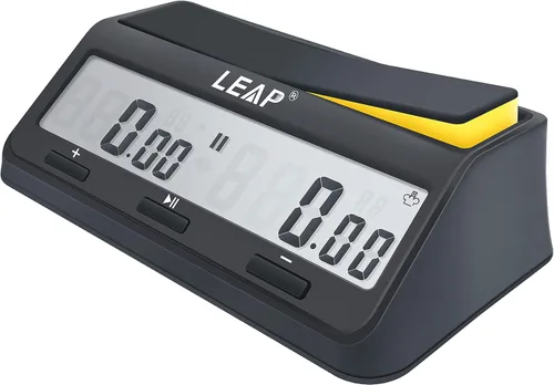 Vista 8 de LEAP 9921 - Reloj de ajedrez con gran pantalla, programa actualizado Byo-yomi, retraso y bonus