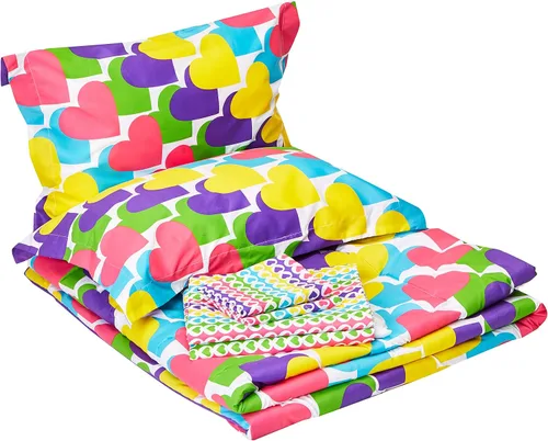 Vista 198 de Dream Factory Dinosaur Blocks - Juego de edredón de microfibra ultrasuave para niños, color azul, tamaño individual Bloques de dinosaurios azules