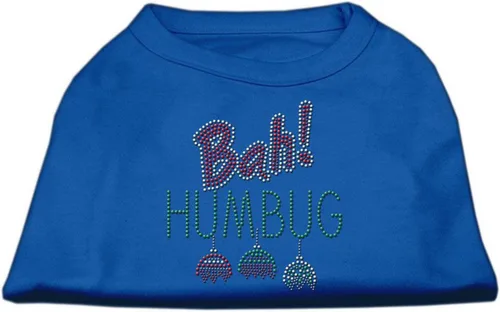 Vista 5 de Mirage Pet Productos 10" Bah Humbug Rhinestone perro camisa, S, Agua (Aqua)