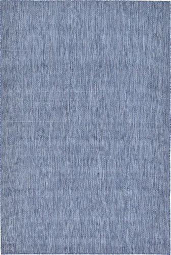 Vista 112 de Unique Loom Collection - Alfombra casual de transición sólida jaspeada para interiores y exteriores