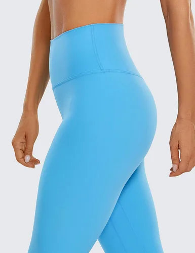 Vista 59 de CRZ YOGA Leggings de entrenamiento para mujer con sensación de desnudez cepillada de 25 pulgadas, pantalones de yoga de compresión de cintura alta