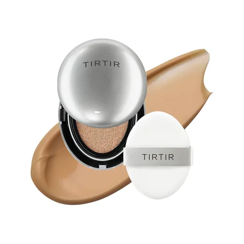 Vista 20 de [*Tamaño mini*] TIRTIR Aura Glow Silver Cushion Base de cojín coreana, (#13N Fair Ivory, 0.15 onzas líquidas)