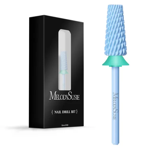 Vista 11 de MelodySusie Super Cut Edition Brocas para Uñas 5 en 1, Brocas Multifunción de Carburo de Tungsteno de 3/32'', Adecuadas para Manicura Pedicura