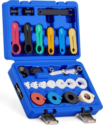 Vista 9 de Orion Motor Tech Master - Juego de herramientas de desconexión rápida, 25 piezas de herramientas de desconexión de línea para sistemas