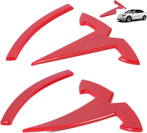Vista 15 de Accesorios de emblema para Tesla Model 3 Logo Sticker 2023 2022-2017 Model 3 Calcomanías (negro)