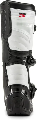 Vista 4 de Alpinestars Tech 3 - Botas de motocross para adulto, Negro/Blanco