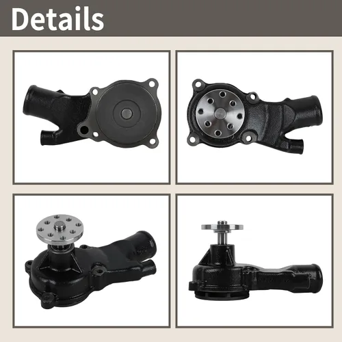 Vista 3 de 65142A1 Bomba de agua de circulación marina apta para Volvo Penta MerCruiser OMC GM Sierra 2.5L 3.0L 4.0L Reemplaza# 3854017 984360 814755 18-3575