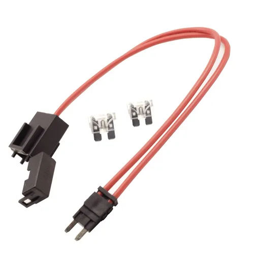 Vista 11 de Conector de portafusibles de automóvil de 32 V 16 AWG de 10 amperios, cable de cable rojo, apto para paneles de caja de fusibles de cajero