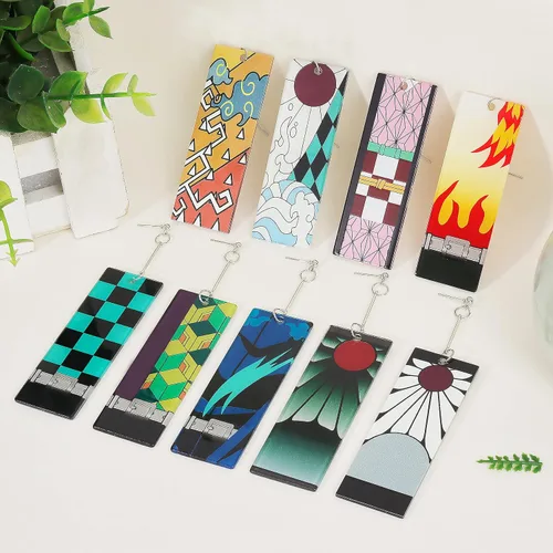 Vista 9 de Tanjiro - Pendientes colgantes para mujer, anime cosplay para hombres, Kimetsu No Yaiba, anime cosplay, regalo de Navidad para niñas, Acrílico, otro