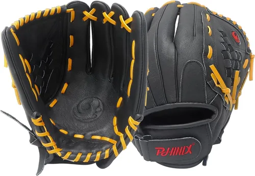 Vista 6 de PHINIX Guantes de béisbol y sóftbol de piel de cerdo de 12 1/2 pulgadas