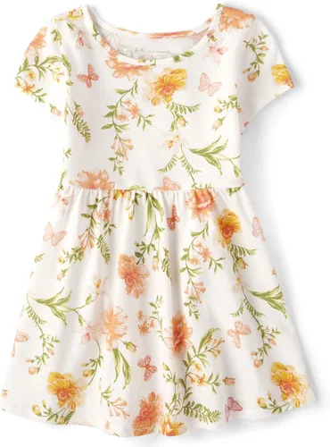 Vista 21 de The Children's Place, Vestido de moda de manga corta para niñas y niñas pequeñas