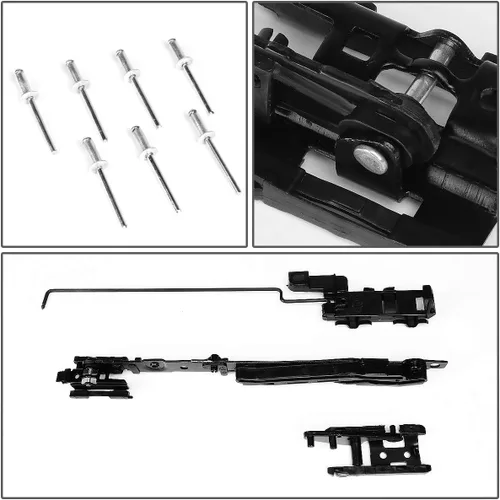 Vista 6 de Auto Dynasty Kit de reparación de rieles de techo corredizo compatible con Ford F-150 F-250 F-350 F-450 Expedition Lincoln Navigator Mark LT 00-17