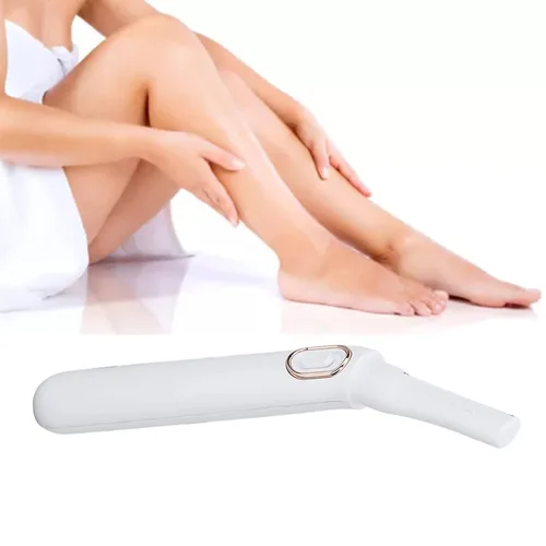 Vista 5 de Afeitadora eléctrica para mujer, afeitadora de bikini de uso en seco, ajuste en ángulo, afeitadora eléctrica con luz LED para mujer, para cara