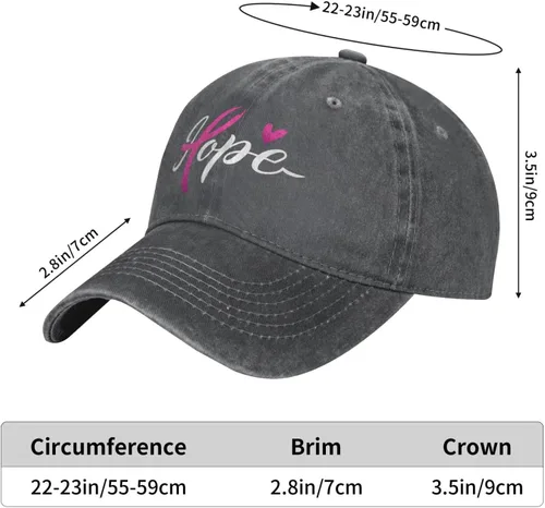 Vista 5 de FATTTYCY Sombrero de moda para hombres y mujeres, de algodón, ajustable, bordado, gorra de béisbol