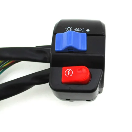 Vista 3 de Aluminio 7/8 ''0.866 in izquierda derecha manija interruptor conjunto de control conjunto para GY6 50cc 125cc 150cc ciclomotor scooter