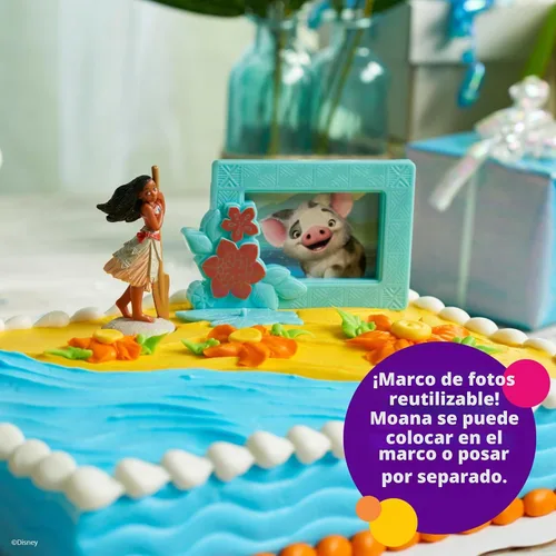 Vista 2 de Paquete de decoración Disney Moana Aventuras en Oceanía, decoración de pasteles