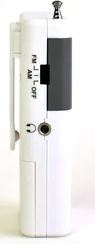Vista 4 de Kaito KA230 AM FM Radio portátil con gran recepción y diseño (blanco)