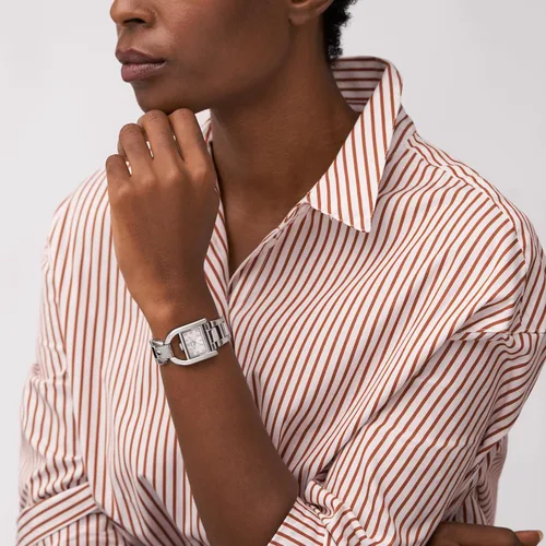 Vista 5 de Fossil Reloj Harwell para mujer con correa de cuero genuino