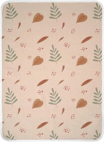 Vista 11 de haakaa Forros impermeables para cambiador (1 unidad, 19.7 x 27.5 pulgadas, flor de miel) Reusable Waterproof Baby Changing Mat with 100% Cotton