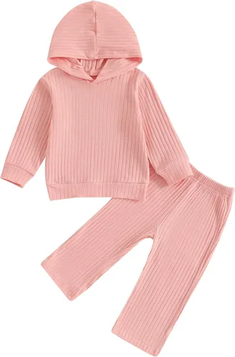 Vista 18 de Ropa de Otoño e Invierno para Niña Pequeña Sudadera con Capucha Estampada de Leopardo y Pantalones Conjunto de Chándal de 2 Piezas Negro A