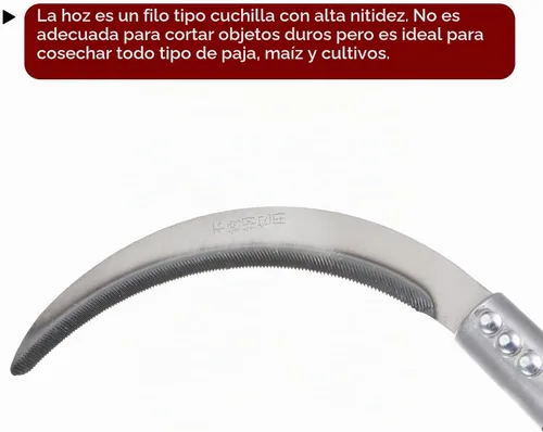 Vista 4 de HARFINGTON 2 piezas de hoz de limpieza de cepillo de 6 pulgadas con hoja dentada de acero al carbono forjado y mango de plástico negro, cuchillo