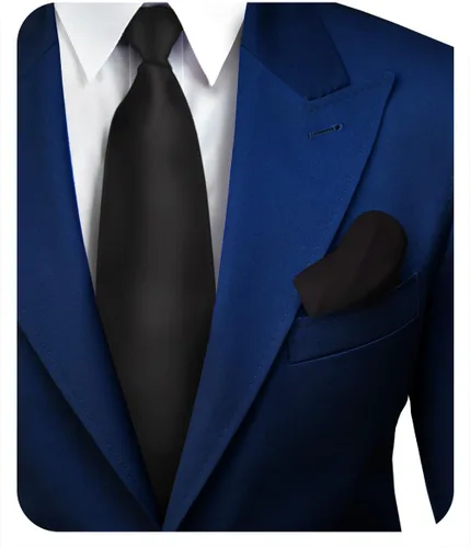 Vista 19 de Juego de corbata de satén sólido y pañuelo de bolsillo para hombre, conjunto de corbata a juego para hombre Ámbar