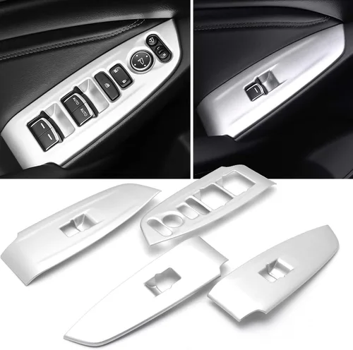 Vista 10 de x xotic tech Tira de cubierta de moldura de panel de puerta lateral interior, patrón de fibra de carbono, compatible con Honda Accord Sedan 10ª