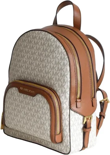 Vista 3 de Michael Kors Jaycee - Mochila con logotipo mediano, Vainilla, Mochila