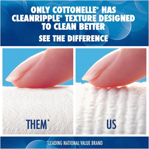 Vista 3 de Cottonelle Ultra ComfortCare - Rollo de papel higiénico grande, papel higiénico, 12 rollos de papel higiénico