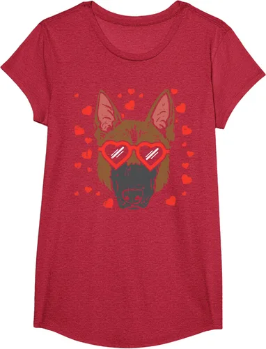 Vista 48 de Camiseta de regalo para perro con cara de pastor alemán, Negro, S