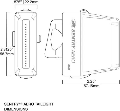 Vista 6 de NiteRider Luz trasera Sentry Aero 260