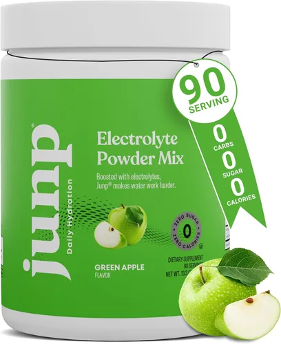 Vista 10 de JUNP Electrolitos en polvo, sin azúcar, sin carbohidratos, mezcla de electrolitos cetogénicos de limonada de bayas, electrolitos en polvo