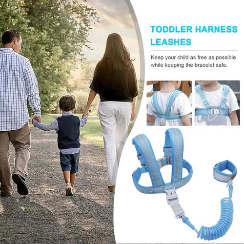 Vista 5 de Correas para niños, niños pequeños y arnés para la seguridad de los niños, correas acolchadas para el hombro para la comodidad de los niños, correa