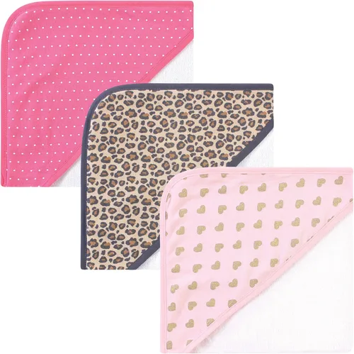 Vista 42 de Hudson Baby Toallas unisex con capucha de algodón para bebé, alfabeto, talla única