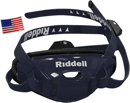 Vista 9 de Riddell SpeedFlex Hard Cup Cam-Loc Chinstrap + calcomanía para casco de la bandera de Estados Unidos