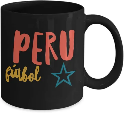 Vista 2 de Perú Futbol Taza de Cafe Vaso, taza café divertidas, tazas personalizadas, taza de café inspiradoras, taza con mensajes positivos., 11onza